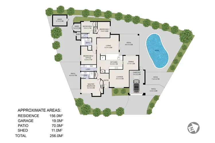 Floorplan of Homely house listing, 7 Desby Place, Leeming WA 6149