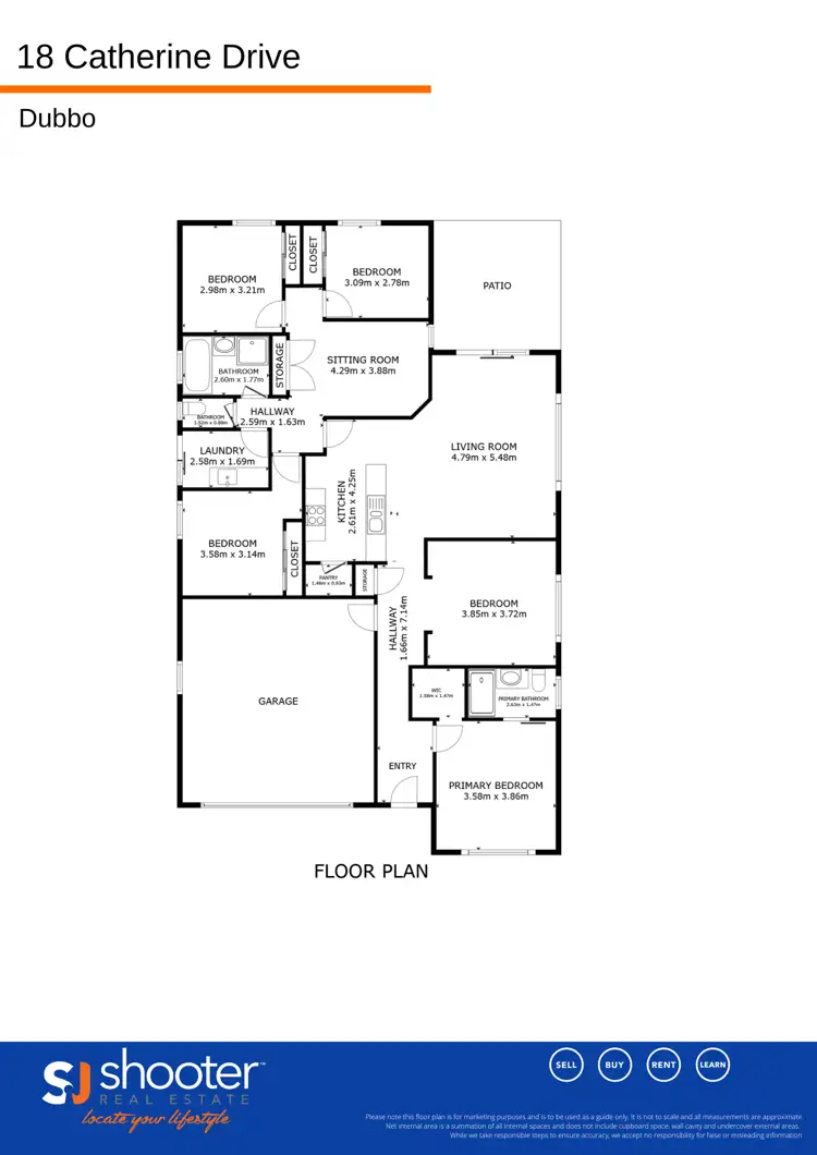 Floorplan of Homely house listing, 18 Catherine Drive, Dubbo NSW 2830