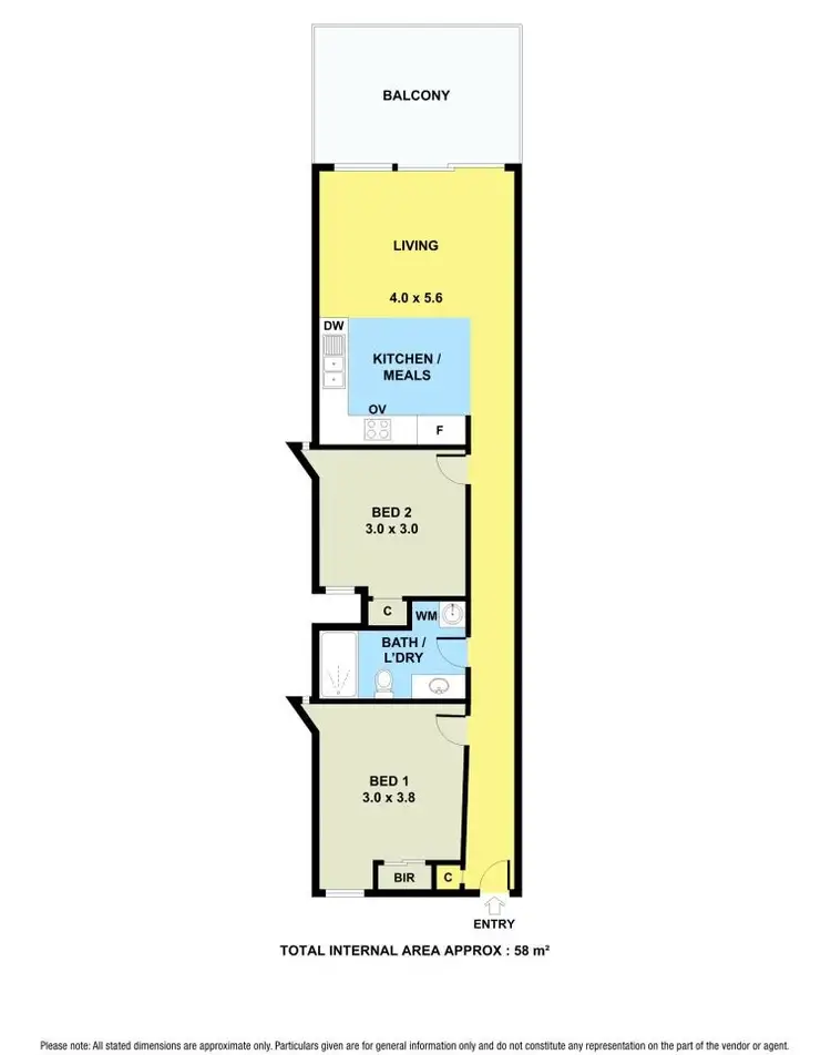 Floorplan of Homely apartment listing, 203/287 Brunswick Road, Brunswick VIC 3056