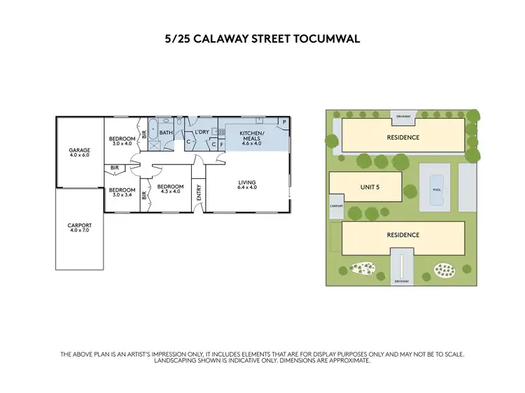 Floorplan of Homely unit listing, 5/25 Calaway Street, Tocumwal NSW 2714