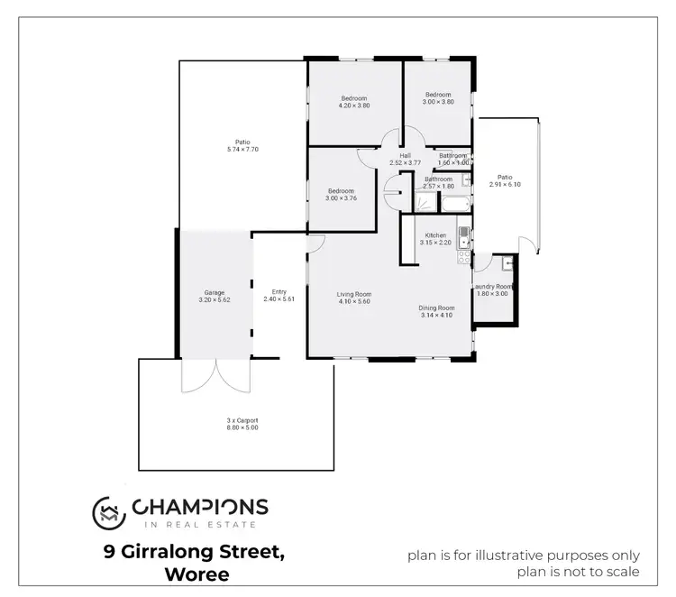 Floorplan of Homely house listing, 9 Girralong Street, Woree QLD 4868