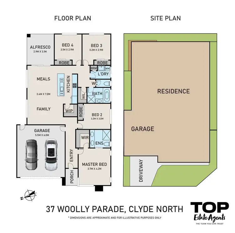 Floorplan of Homely house listing, 37 Woolly Parade, Clyde North VIC 3978