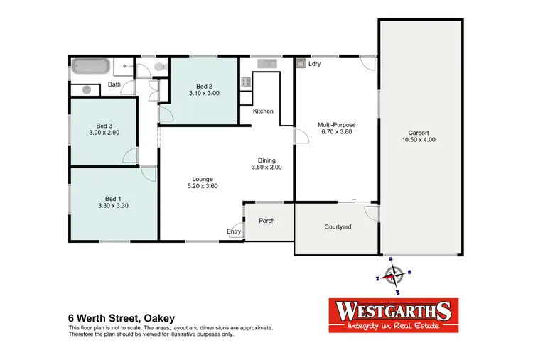 Floorplan of Homely house listing, 6 Werth Street, Oakey QLD 4401