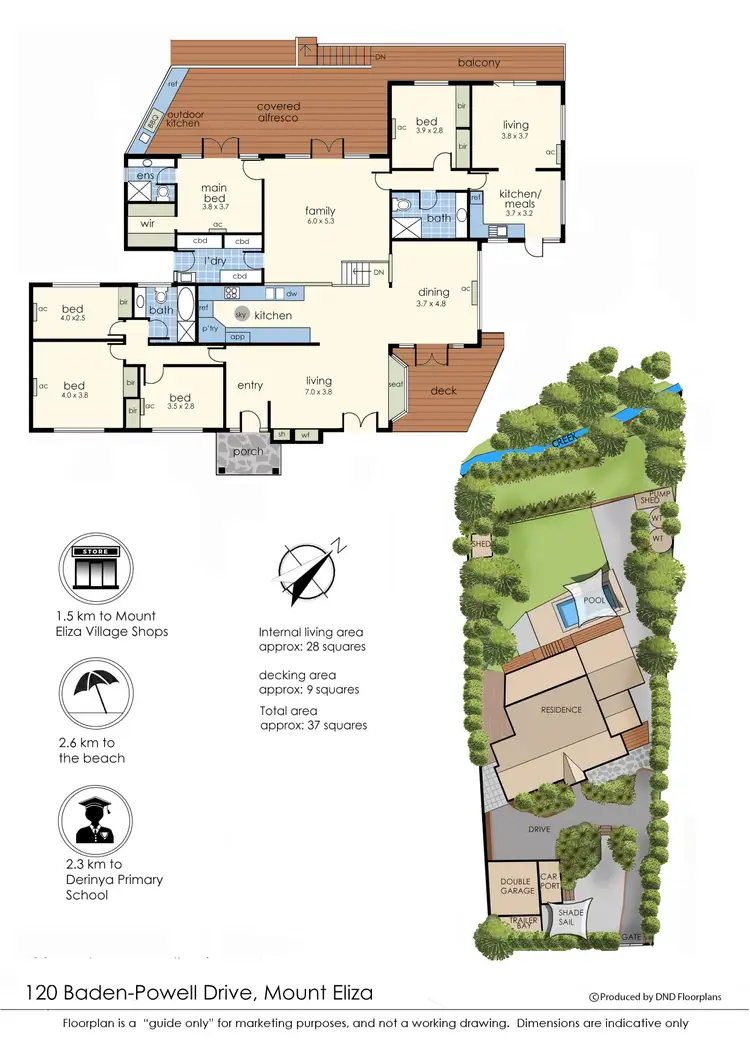 Floorplan of Homely house listing, 120 Baden Powell Drive, Mount Eliza VIC 3930