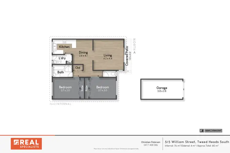 Floorplan of Homely villa listing, 5/5 William Street, Tweed Heads South NSW 2486
