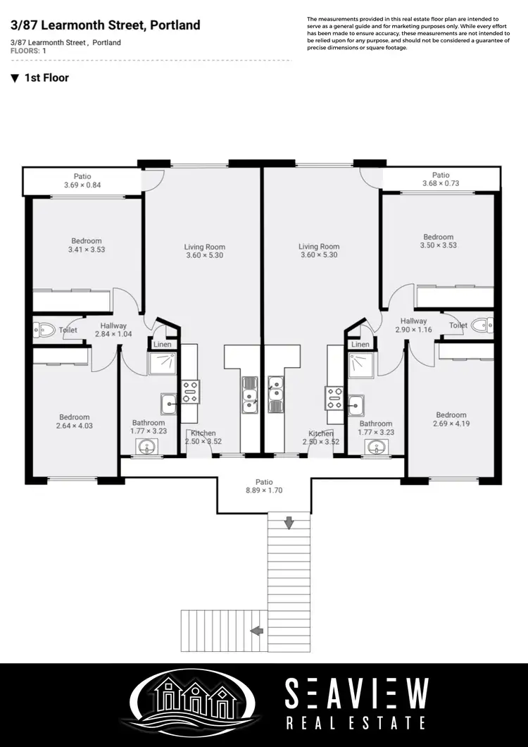 Floorplan of Homely block of units listing, 87 Learmonth Street, Portland VIC 3305