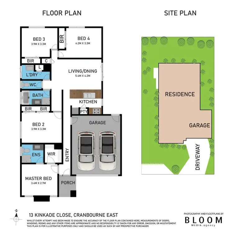 Floorplan of Homely house listing, 13 Kinkade Close, Cranbourne East VIC 3977