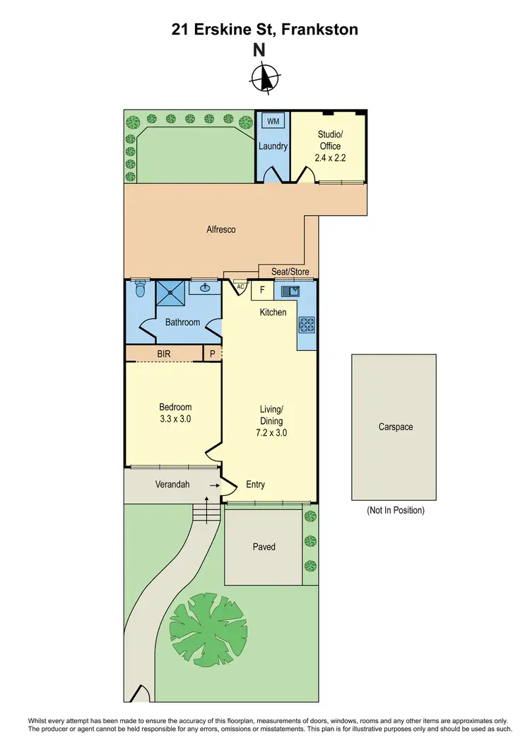 Floorplan of Homely unit listing, 21 Erskine Street, Frankston VIC 3199