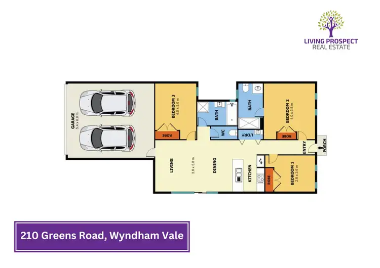 Floorplan of Homely house listing, 210 Greens Road, Wyndham Vale VIC 3024
