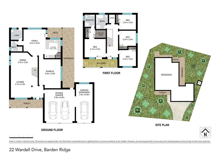 Floorplan of Homely house listing, 22 Wardell Drive, Barden Ridge NSW 2234