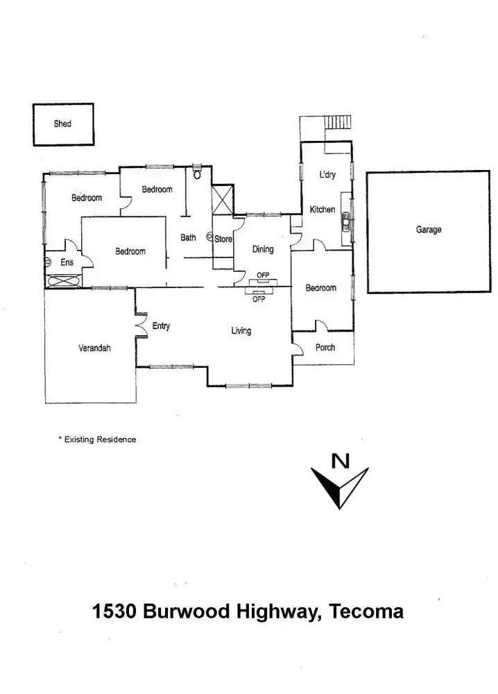 Floorplan of Homely house listing, 1530 Burwood Highway, Tecoma VIC 3160