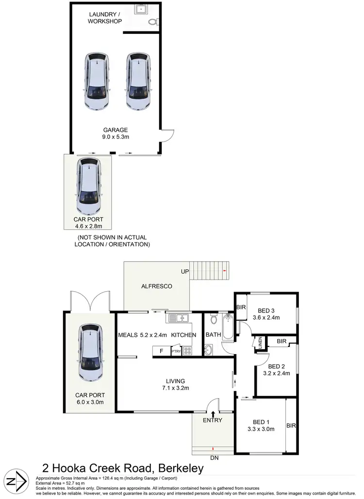 Floorplan of Homely house listing, 2 Hooka Creek Road, Berkeley NSW 2506