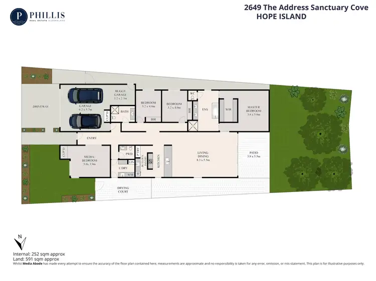 Floorplan of Homely house listing, 2649 The Address, Sanctuary Cove QLD 4212