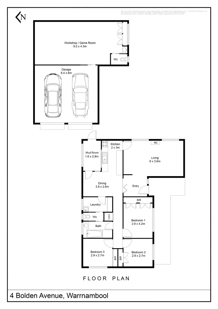 Floorplan of Homely house listing, 4 Bolden Avenue, Warrnambool VIC 3280