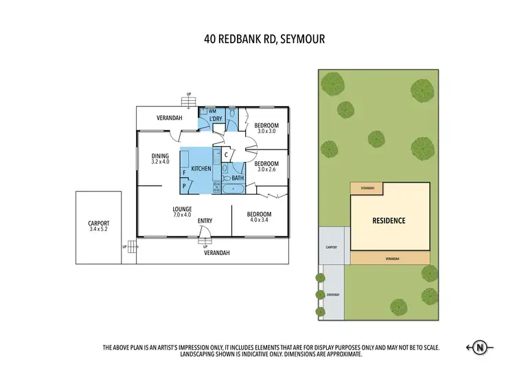 Floorplan of Homely house listing, 40 REDBANK ROAD, Seymour VIC 3660