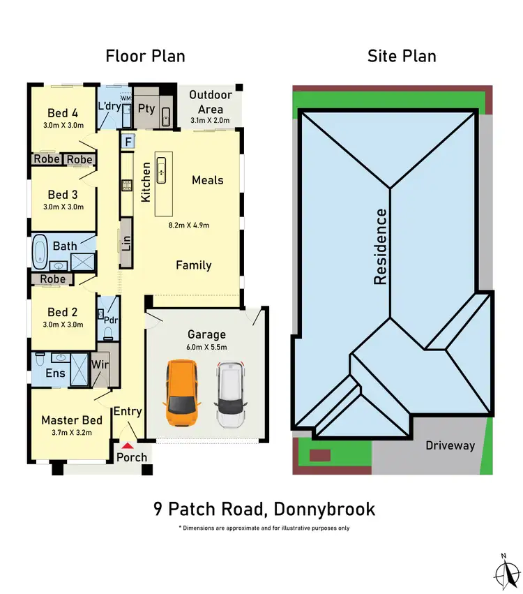 Floorplan of Homely house listing, 9 Patch Road, Donnybrook VIC 3064