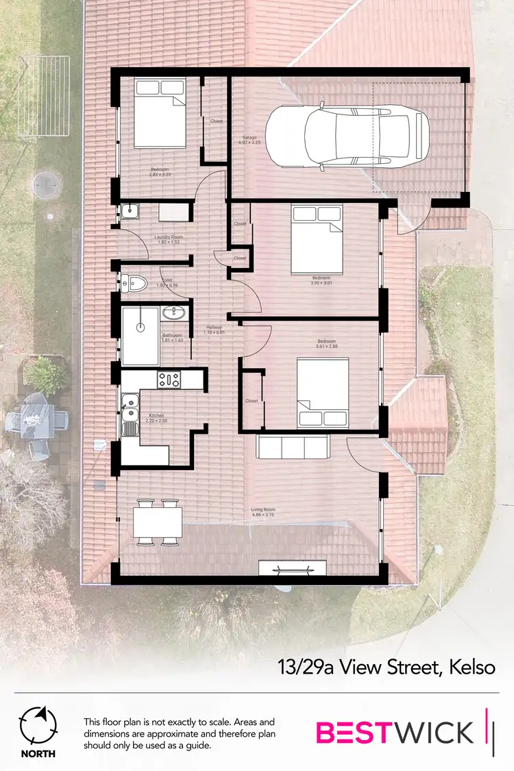 Floorplan of Homely villa listing, Unit 13/29A View Street, Kelso NSW 2795