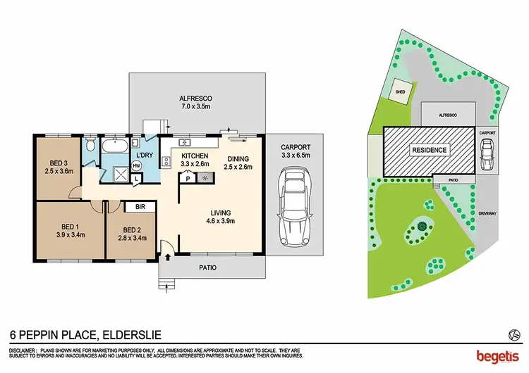 Floorplan of Homely house listing, 6 Peppin Place, Elderslie NSW 2570
