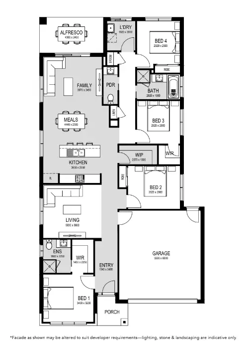 Floorplan of Homely house listing, Lot 300 Lucerne Crescent, Newborough VIC 3825