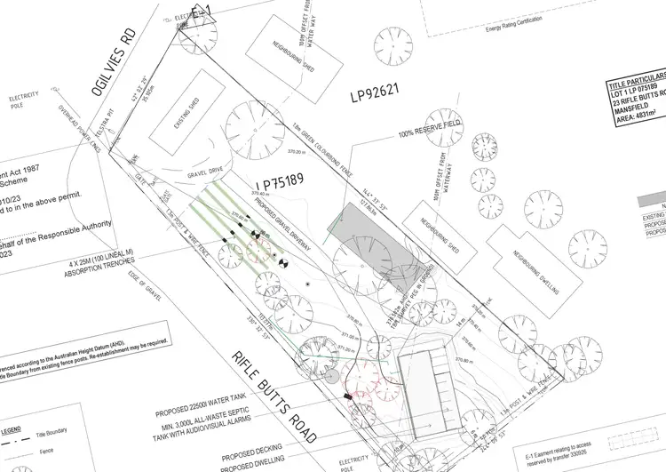 Floorplan of Homely land listing, 23 Rifle Butts Road, Mansfield VIC 3722