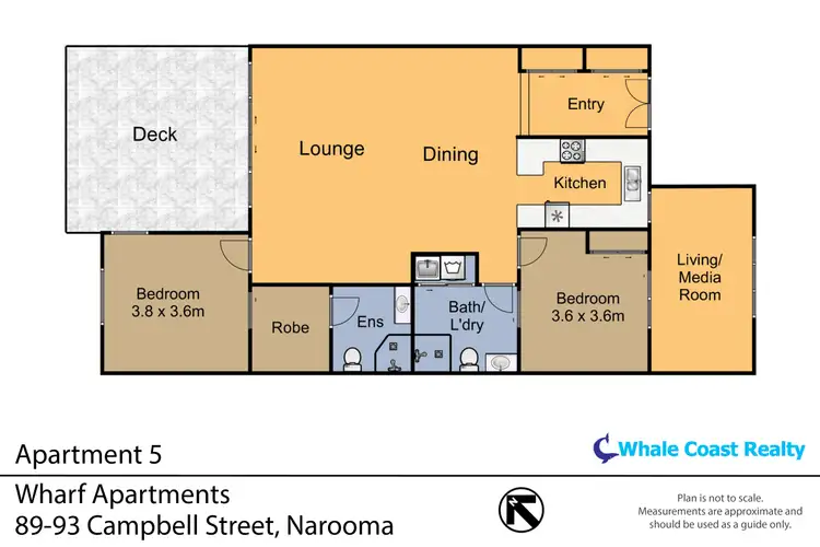 Floorplan of Homely apartment listing, 5/89-93 Campbell Street, Narooma NSW 2546