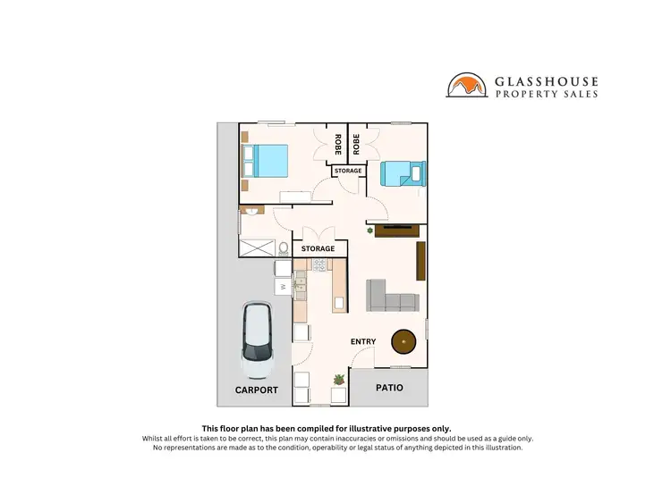Floorplan of Homely retirement listing, 16/466 Steve Irwin Way, Beerburrum QLD 4517