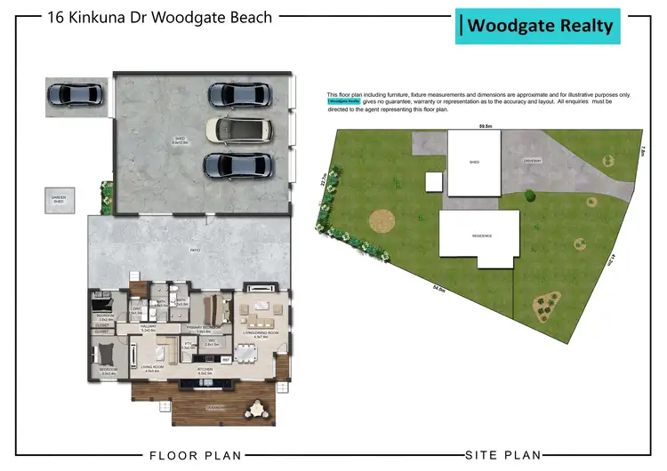 Floorplan of Homely house listing, 16 Kinkuna Drive, Woodgate QLD 4660