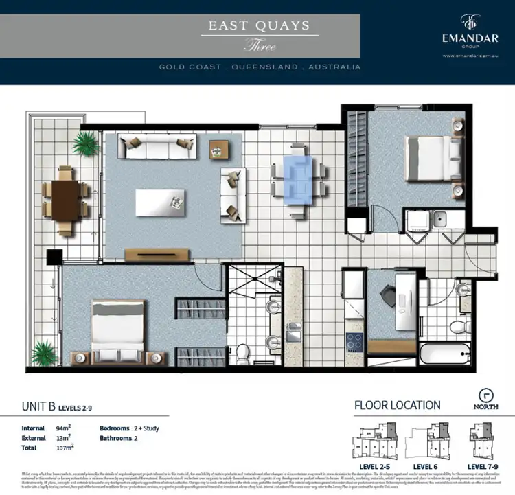 Floorplan of Homely apartment listing, 3802/25-31 East Quay Drive, Biggera Waters QLD 4216