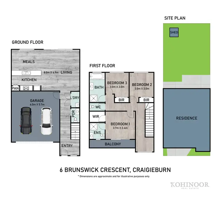 Floorplan of Homely house listing, 6 Brunswick Crescent, Craigieburn VIC 3064