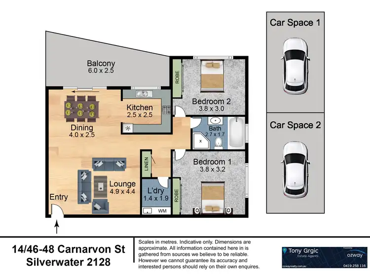Floorplan of Homely unit listing, 14/46-48 Carnarvon Street, Silverwater NSW 2128