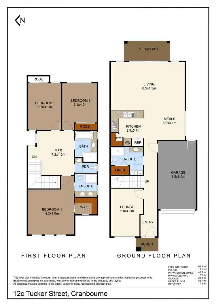 Floorplan of Homely house listing, 12c Tucker Street, Cranbourne VIC 3977