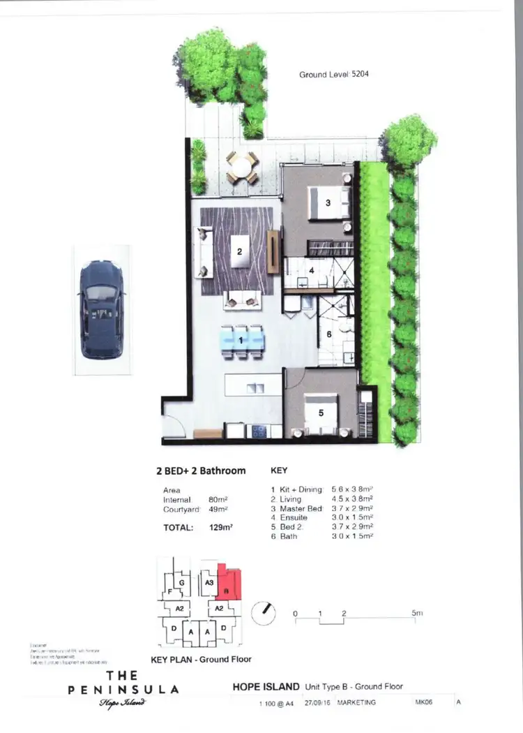 Floorplan of Homely apartment listing, 5204 Harbourview Drive, Hope Island QLD 4212
