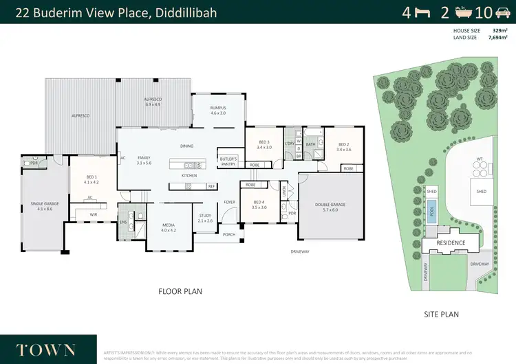 Floorplan of Homely house listing, 22 Buderim View Place, Diddillibah QLD 4559