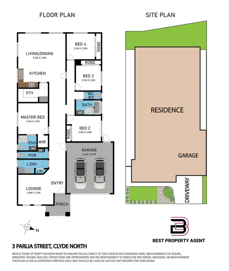 Floorplan of Homely house listing, 3 Parlia Street, Clyde North VIC 3978