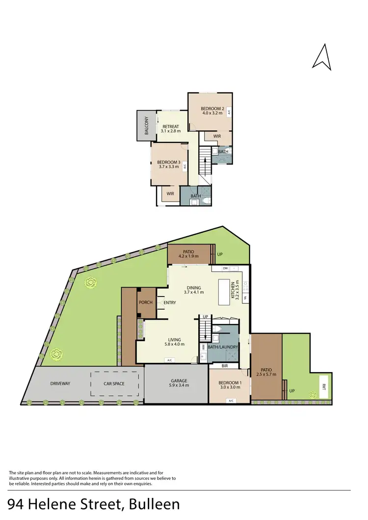 Floorplan of Homely townhouse listing, 94 Helene Street, Bulleen VIC 3105