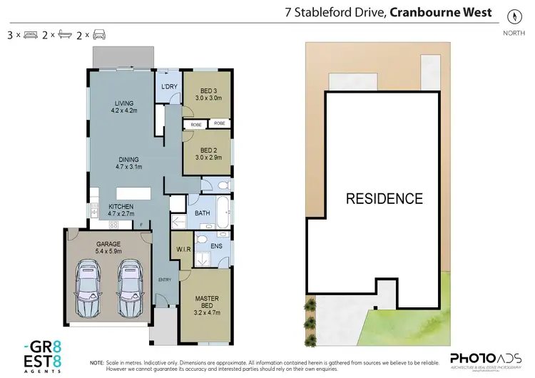 Floorplan of Homely house listing, 7 Stableford Drive, Cranbourne West VIC 3977