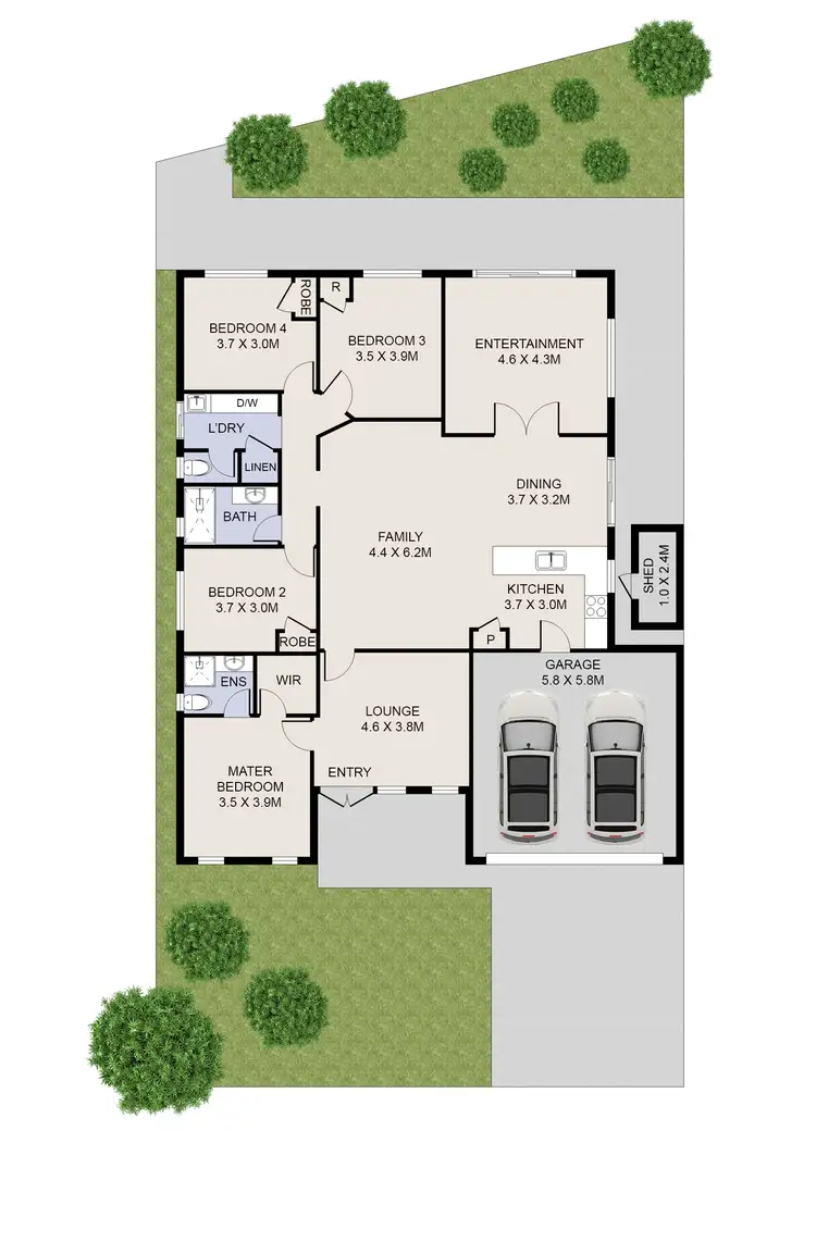 Floorplan of Homely house listing, 5 Hida Lane, Madeley WA 6065