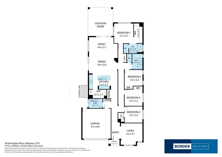 Floorplan of Homely house listing, 28 Emmylou Place, Moama NSW 2731