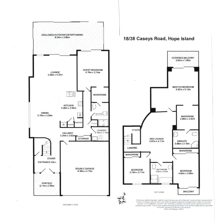 Floorplan of Homely townhouse listing, 18/38 Caseys Road, Hope Island QLD 4212