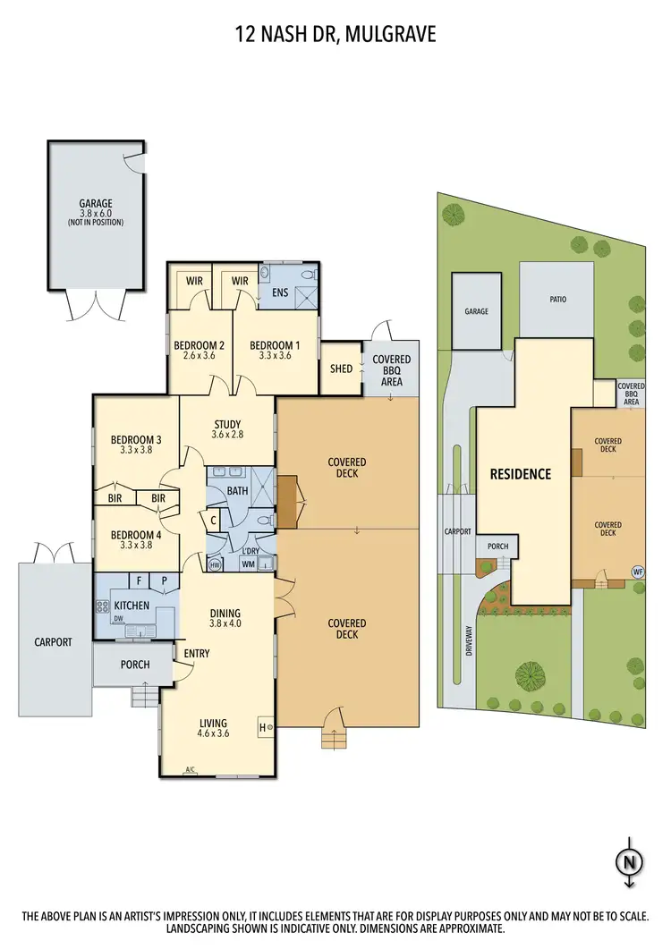 Floorplan of Homely house listing, 12 Nash Drive, Mulgrave VIC 3170