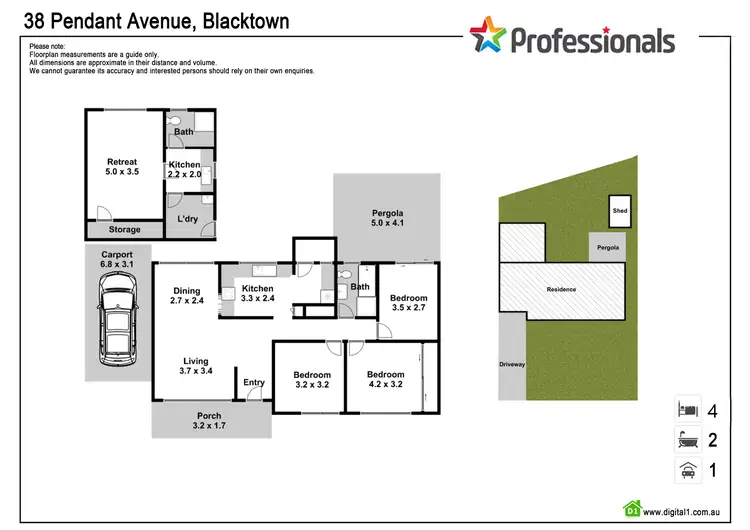 Floorplan of Homely house listing, 38 PENDANT AVENUE, Blacktown NSW 2148