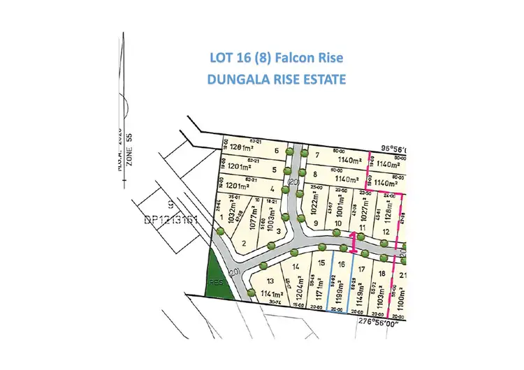 Floorplan of Homely land listing, 8 Falcon Rise, Moama NSW 2731