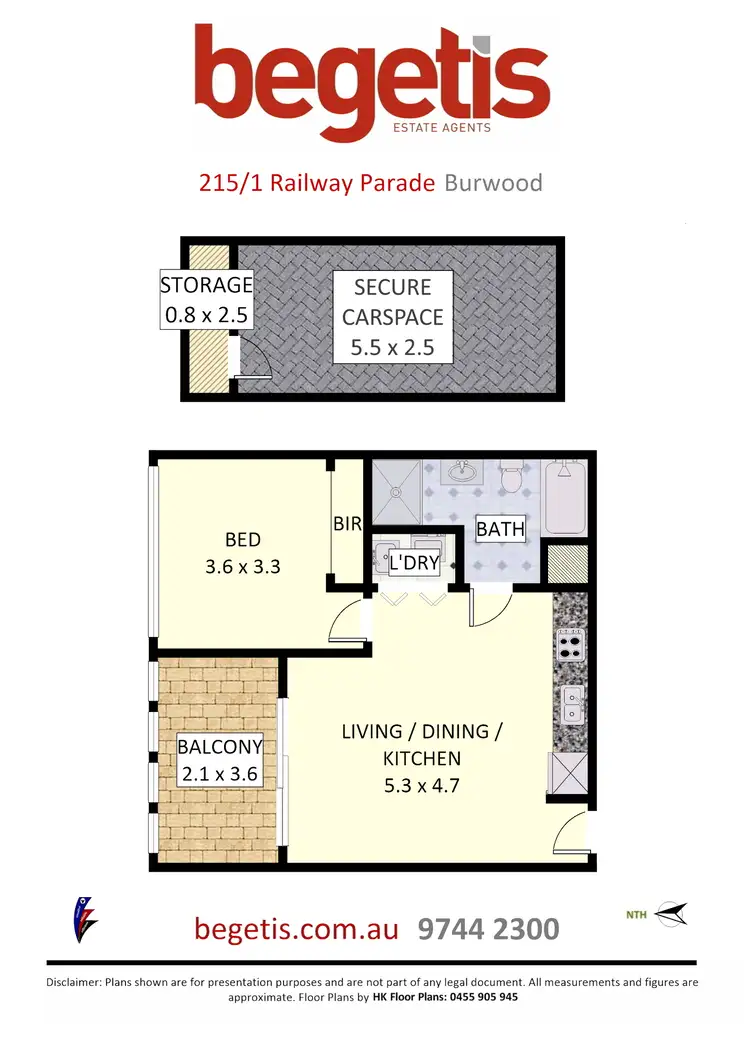 Floorplan of Homely apartment listing, 215/1 Railway Parade, Burwood NSW 2134