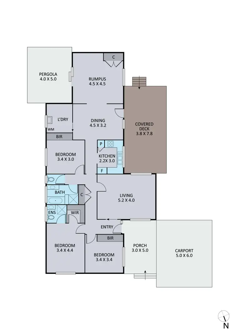 Floorplan of Homely house listing, 15 Thompson Court, Endeavour Hills VIC 3802