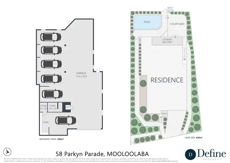 Floorplan of Homely house listing, 58 Parkyn Parade, Mooloolaba QLD 4557