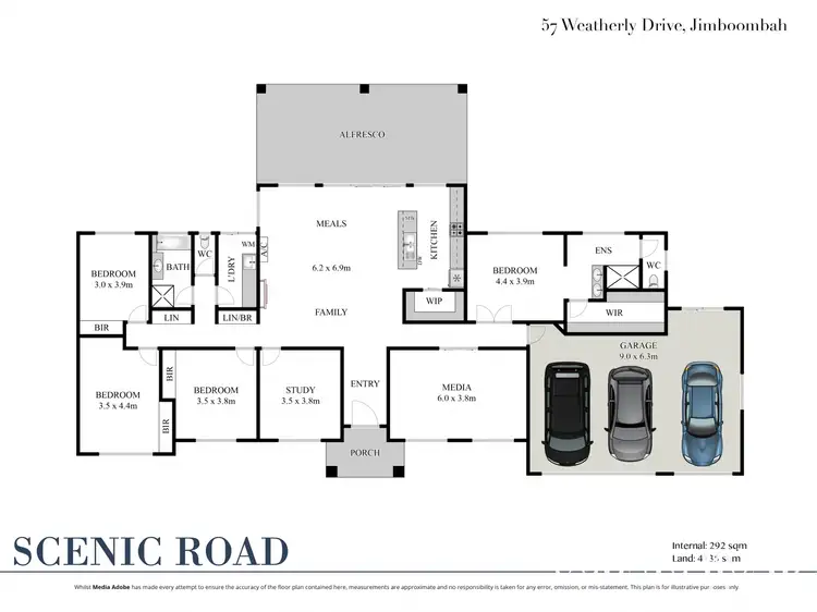 Floorplan of Homely rural property listing, 57 Weatherly Drive, Jimboomba QLD 4280