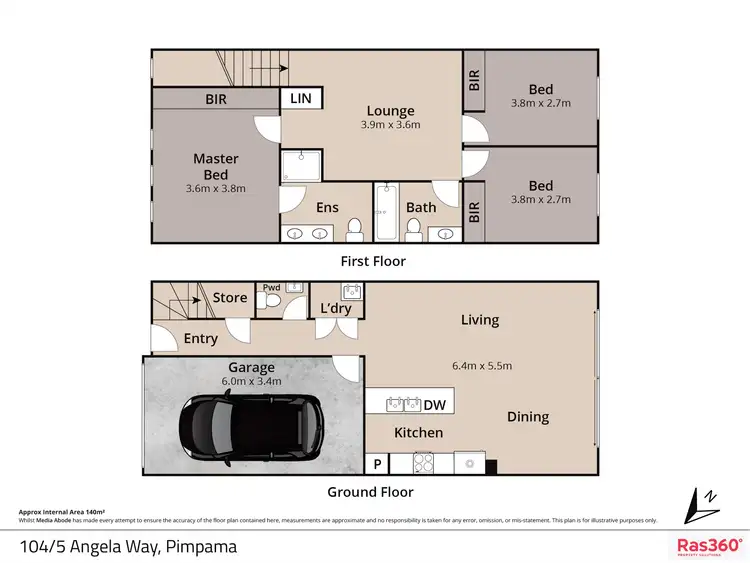 Floorplan of Homely townhouse listing, 104/5 Angela Way, Pimpama QLD 4209