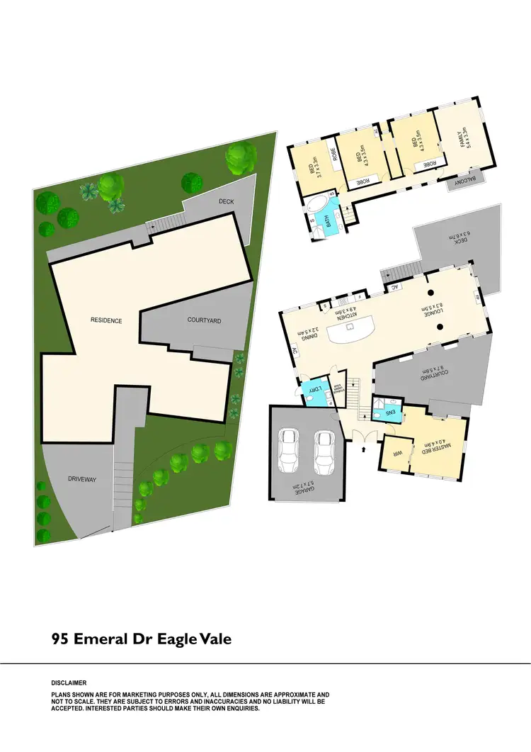 Floorplan of Homely house listing, 95 Emerald Drive, Eagle Vale NSW 2558