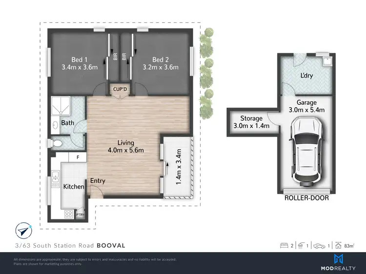 Floorplan of Homely unit listing, 6/63 South Station Road, Booval QLD 4304