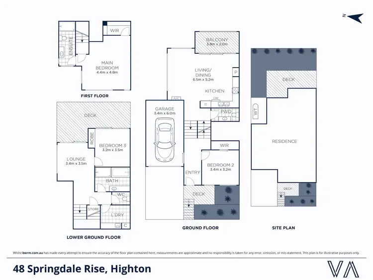 Floorplan of Homely townhouse listing, 48 Springdale Rise, Highton VIC 3216